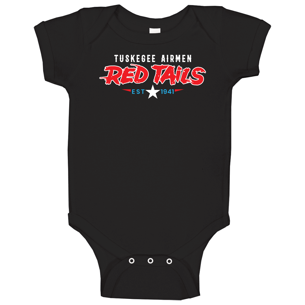Red Tails Tuskegee Airmen Est 1941 Logo World War Movie Baby One Piece
