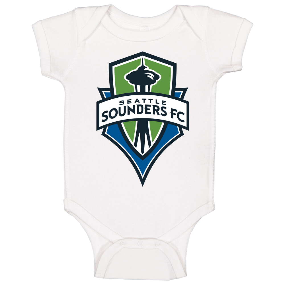 Seattle Sounders A-league Soccer Fc Team Retro Logo Baby One Piece Seattle Sounders A-league Soccer Fc Team Retro Logo Baby One Piece