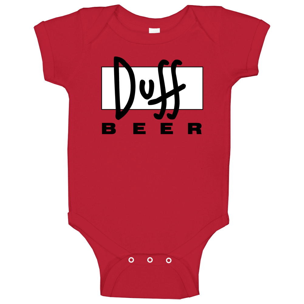 Duff Beer Simpsons Tv Show Fan Baby One Piece