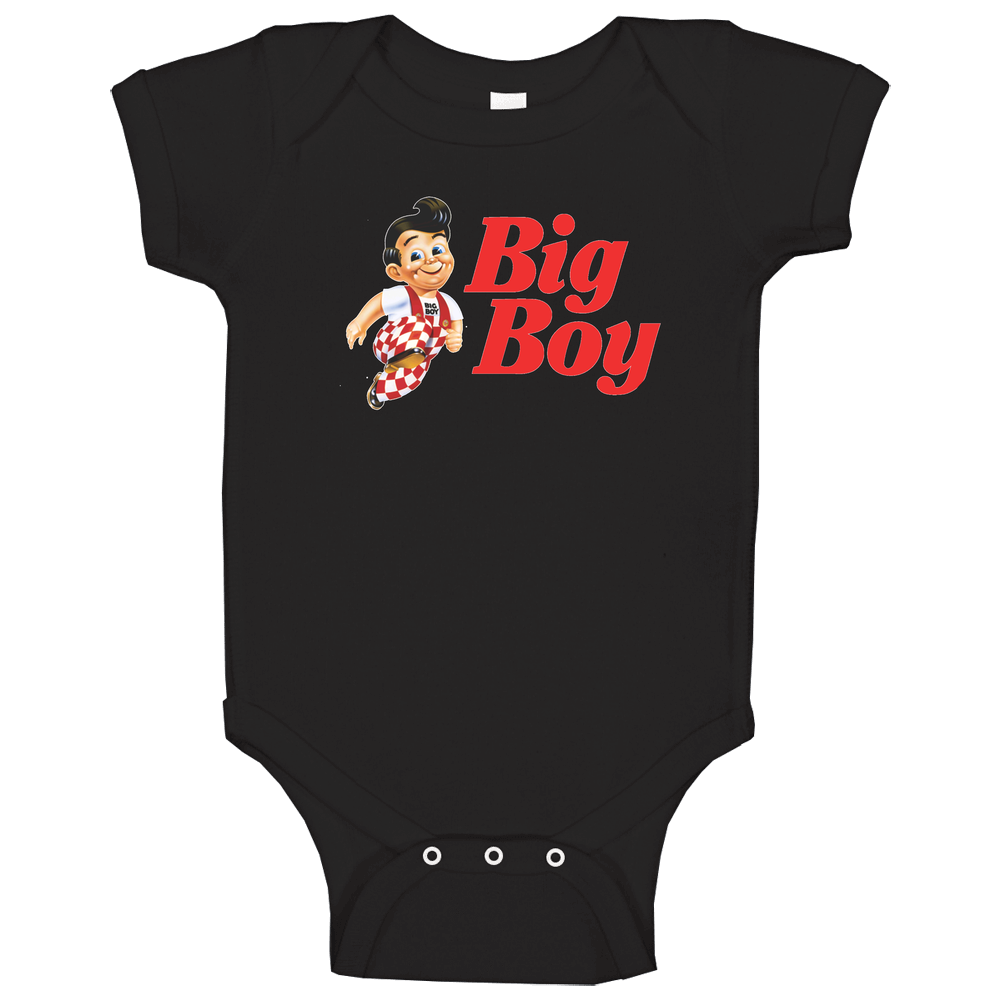 Big Boy Burger Restaurant Logo Baby One Piece Big Boy Burger Restaurant Logo Baby One Piece