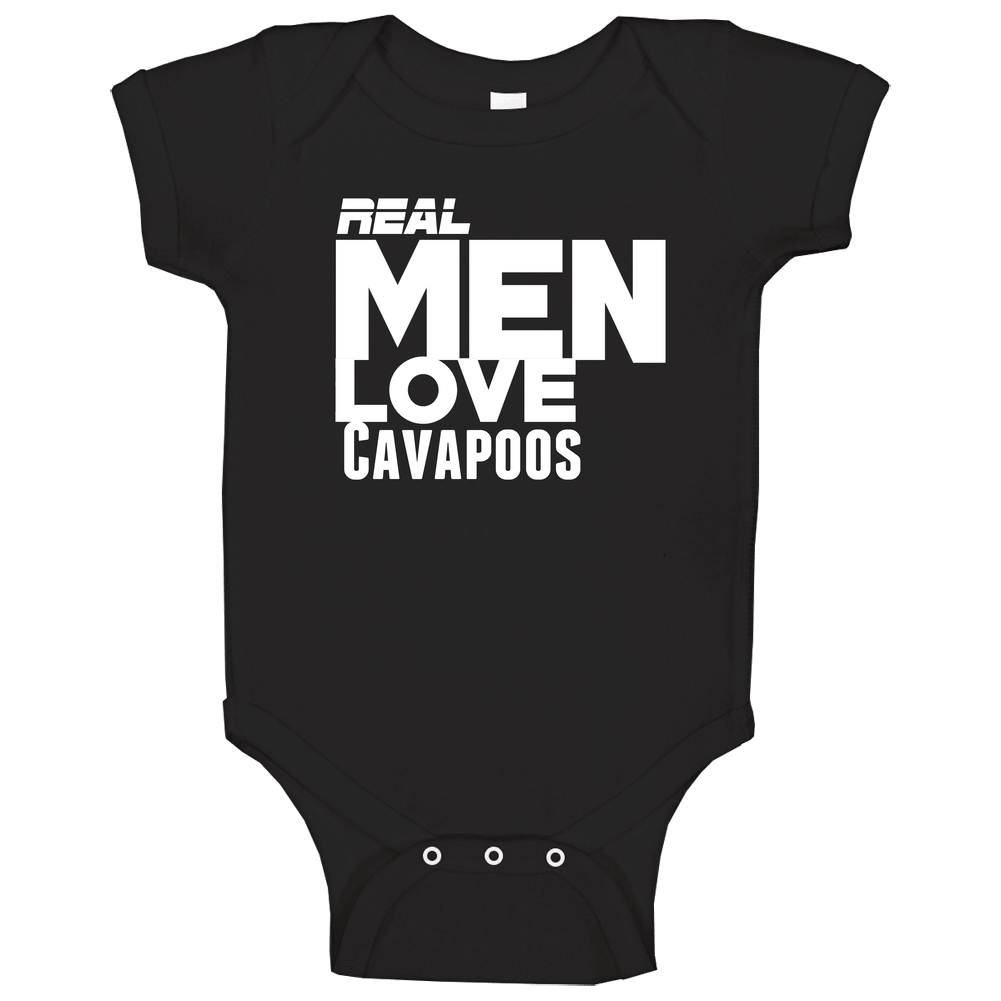 Real Men Love Cavapoos Funny Baby One Piece Real Men Love Cavapoos Funny Baby One Piece