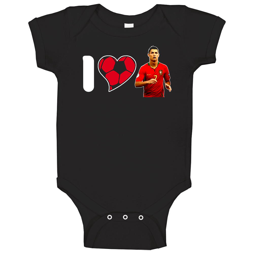 I Heart Cristiano Ronaldo Portugal World Cup Baby One Piece I Heart Cristiano Ronaldo Portugal World Cup Baby One Piece