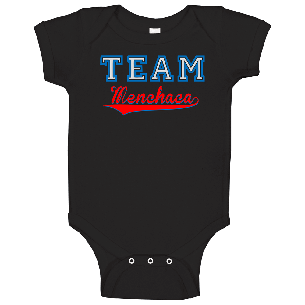 Team Menchaca Custom Graphic Sports Last Name Family Reunion Baby One Piece Team Menchaca Custom Graphic Sports Last Name Family Reunion Baby One Piece
