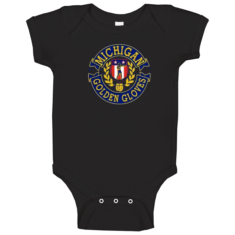 Michigan Golden Gloves Boxing Sports Baby One Piece Michigan Golden Gloves Boxing Sports Baby One Piece