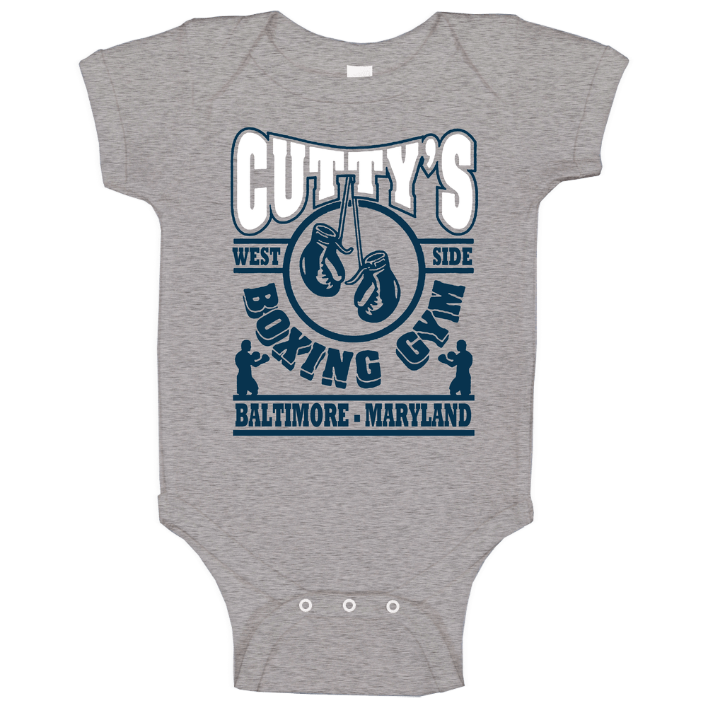 The Wire Cuttys Boxing Gym Baby One Piece The Wire Cuttys Boxing Gym Baby One Piece