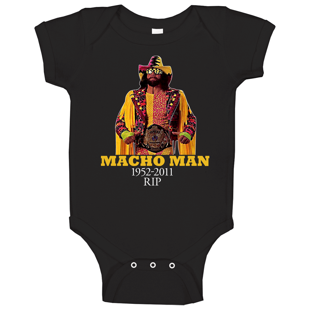 Macho Man Randy Savage Tribute Rip Baby One Piece Macho Man Randy Savage Tribute Rip Baby One Piece