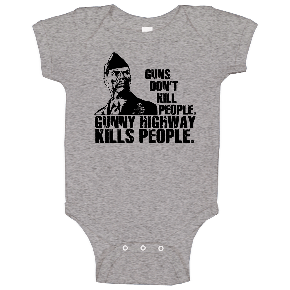 Heartbreak Ridge Eastwood Gunny Highway Baby One Piece Heartbreak Ridge Eastwood Gunny Highway Baby One Piece