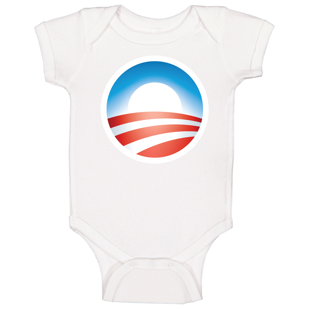 Obama Logo 2008 Campaign America Election Baby One Piece Obama Logo 2008 Campaign America Election Baby One Piece