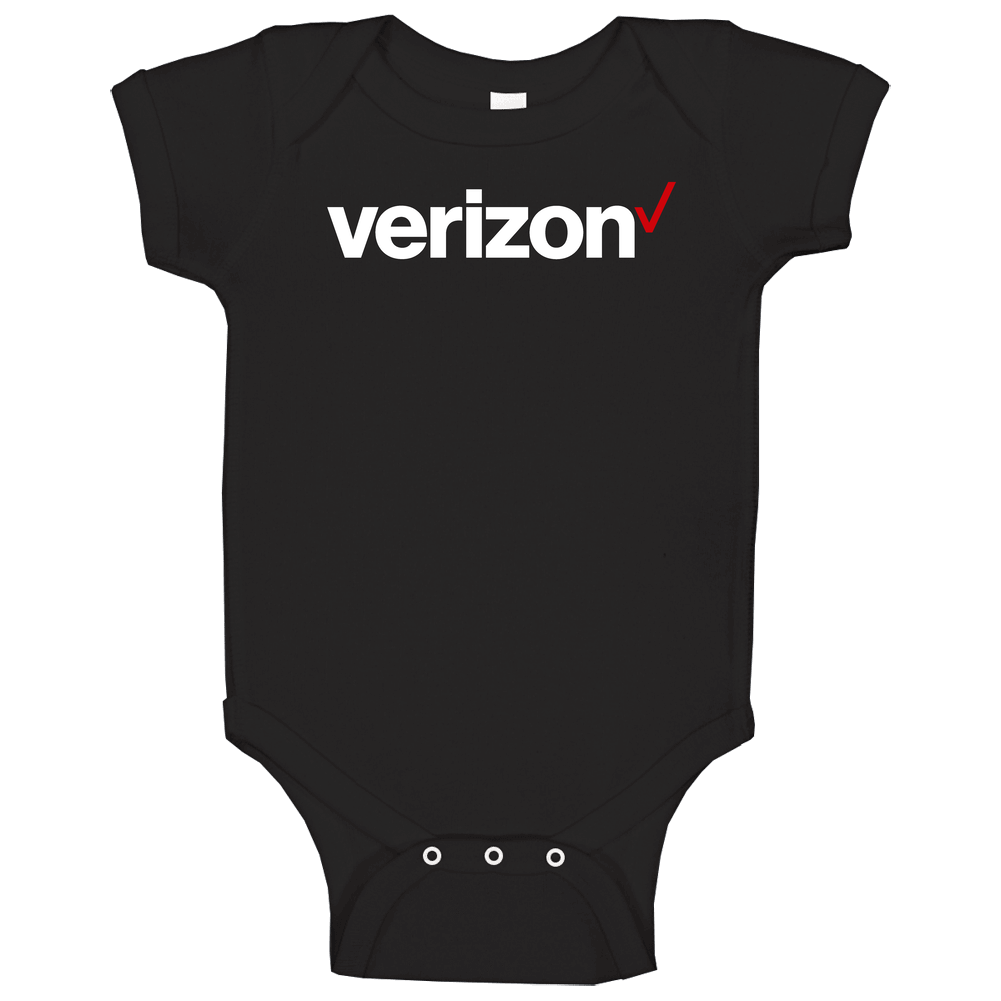 Verizon Nasdaq Company Logo Employee Fan Cool Baby One Piece Verizon Nasdaq Company Logo Employee Fan Cool Baby One Piece