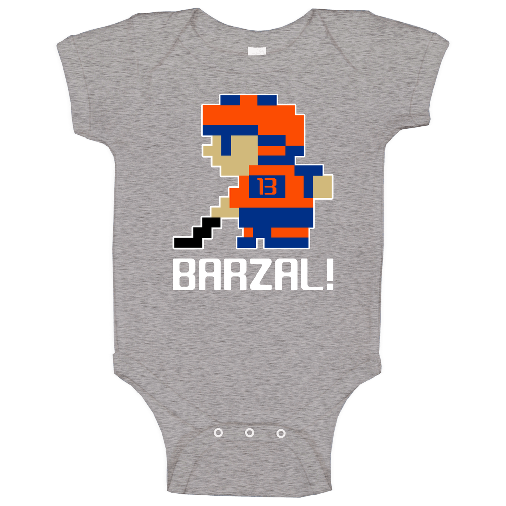 Mathew Barzal # 13 Tecmo New York I Hockey Athlete Fan Baby One Piece Mathew Barzal # 13 Tecmo New York I Hockey Athlete Fan Baby One Piece