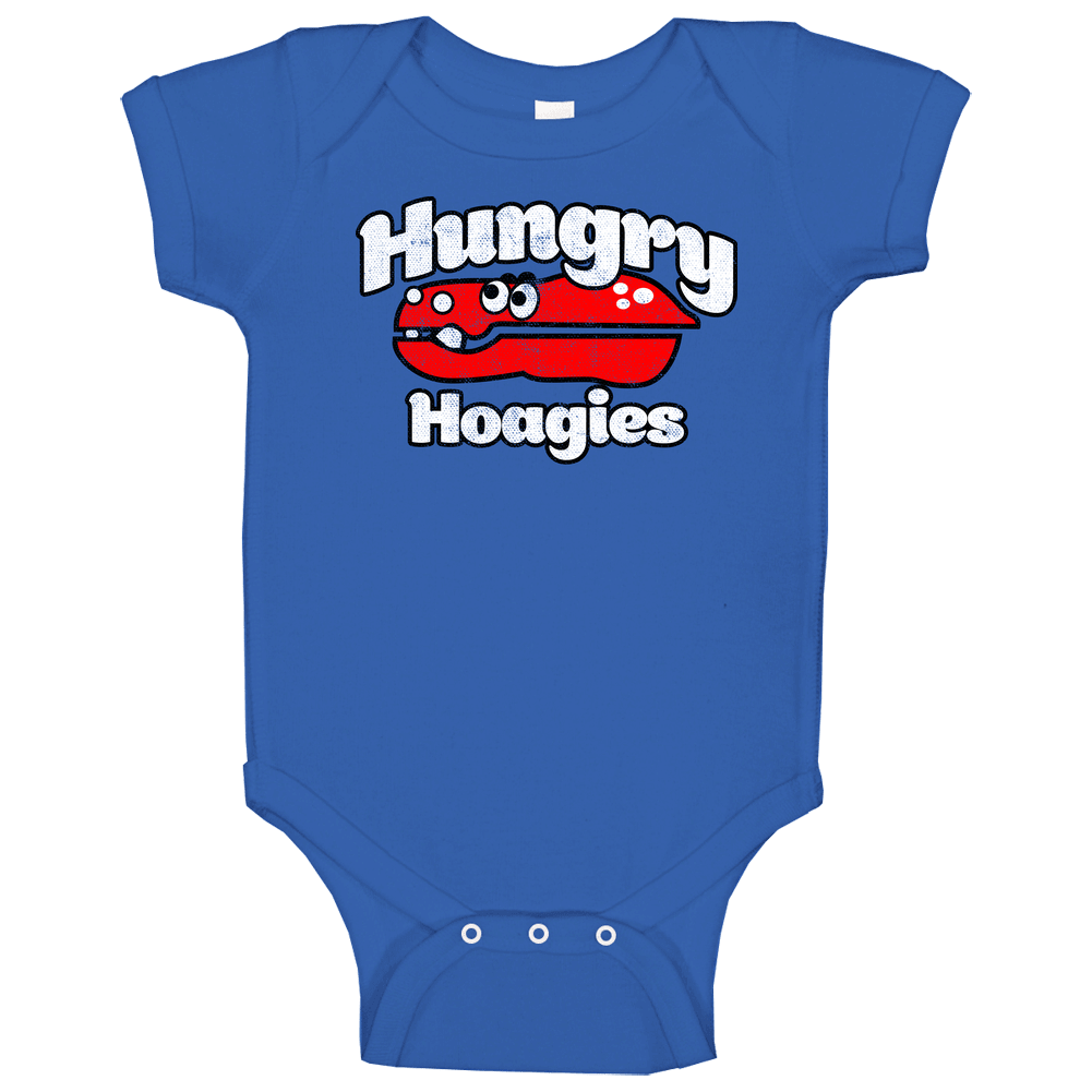 Hungry Hoagies Bad Santa Movie Fan Gift Worn Look Baby One Piece Hungry Hoagies Bad Santa Movie Fan Gift Worn Look Baby One Piece
