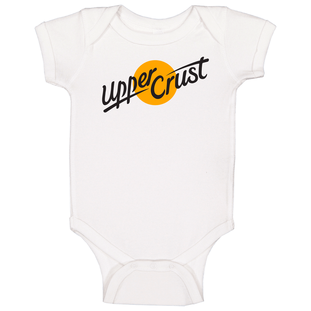 Upper Crust Uk Chain Restaurants Logo Baby One Piece Upper Crust Uk Chain Restaurants Logo Baby One Piece