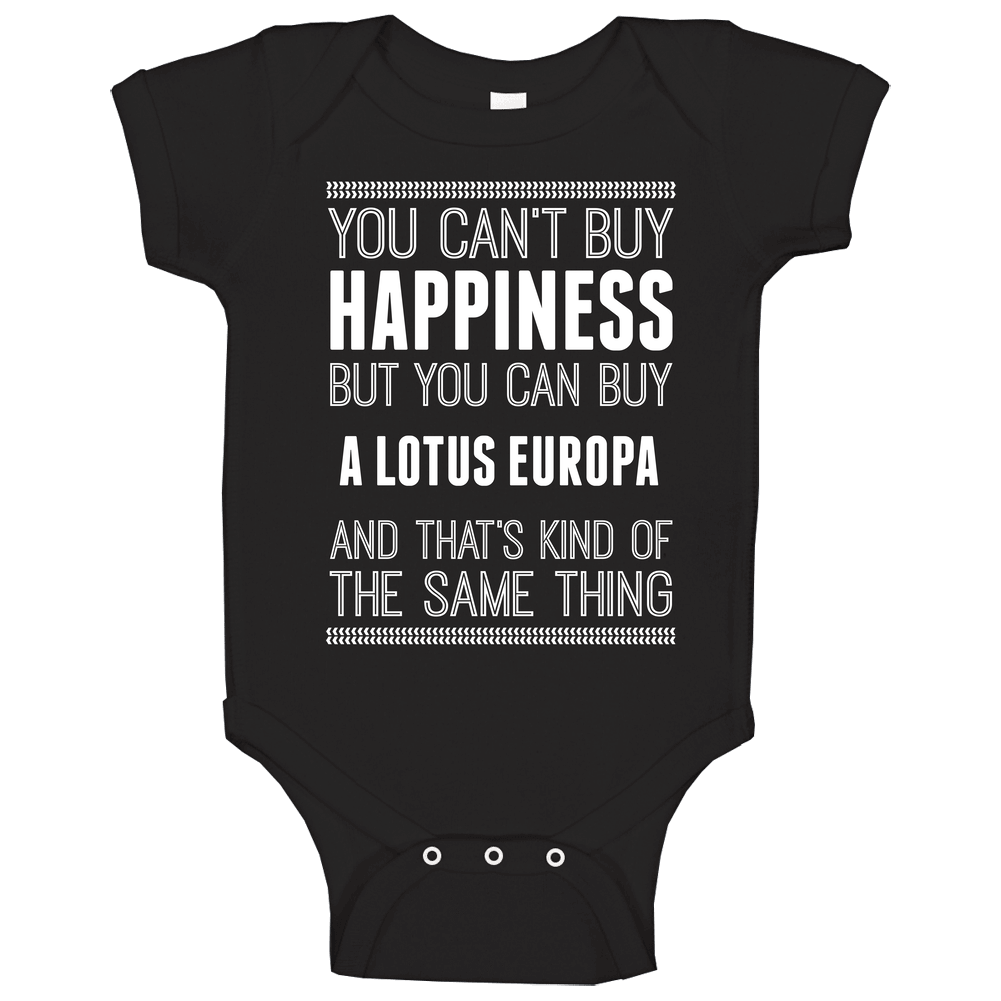 Buy A Lotus Europa Happiness Car Lover Baby One Piece Buy A Lotus Europa Happiness Car Lover Baby One Piece