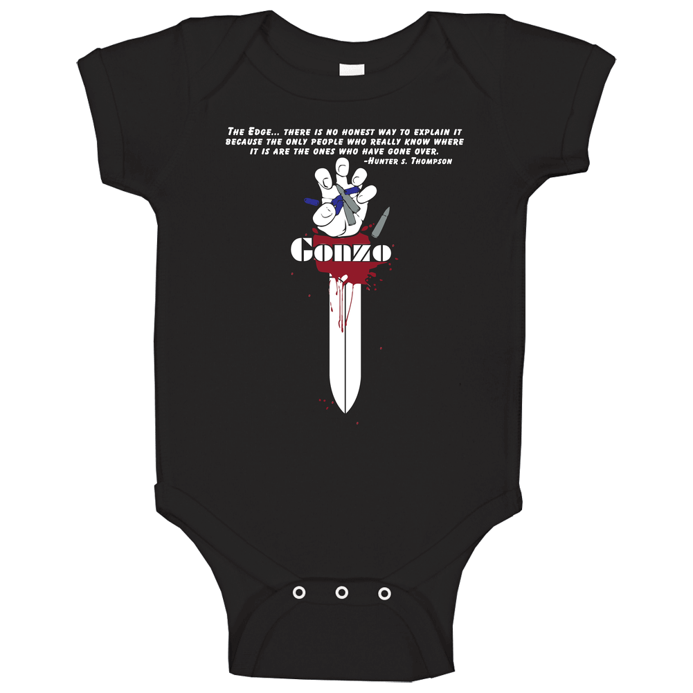Hunter S Thompson Bullets Drugs Hand Logo onesie Baby One Piece Hunter S Thompson Bullets Drugs Hand Logo onesie Baby One Piece