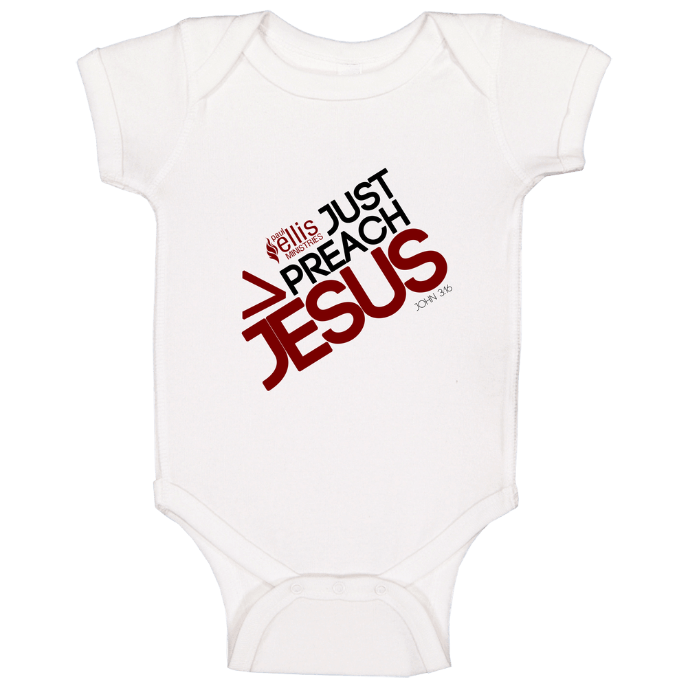 Just Preach Jesus onesie Baby One Piece