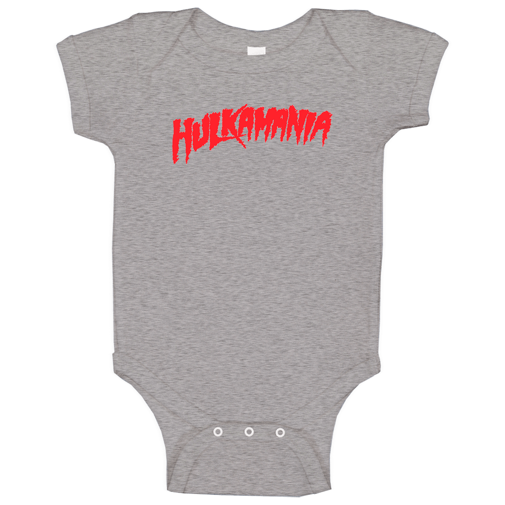 Hulkamania Hogan Vingtage Wrestling Logo onesie Baby One Piece Hulkamania Hogan Vingtage Wrestling Logo onesie Baby One Piece