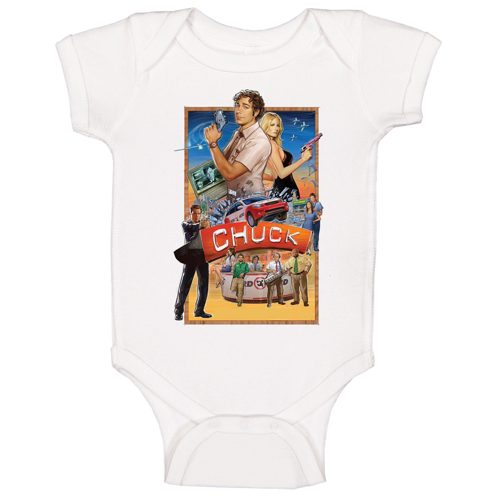 Chuck Tv Show onesie Baby One Piece Chuck Tv Show onesie Baby One Piece
