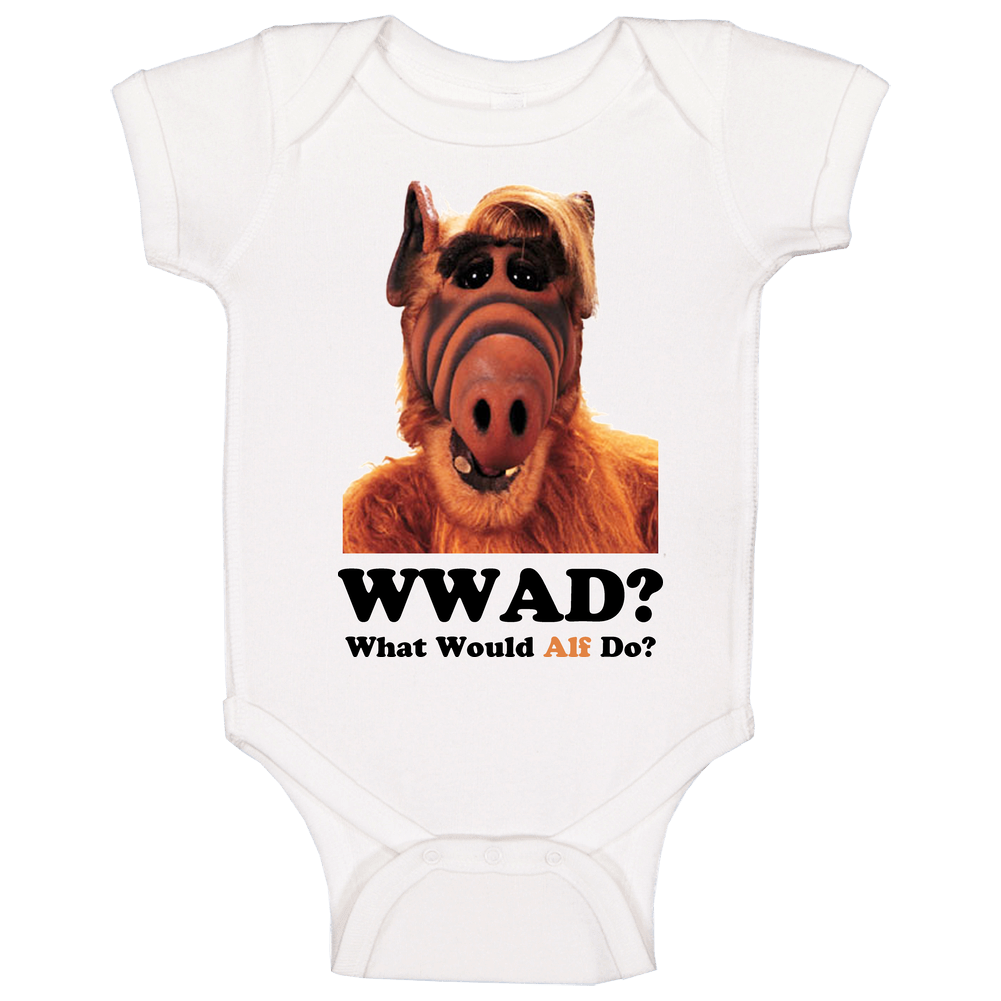 What Would Alf Do Cartoon Alf Tales Show 80s onesie Baby One Piece