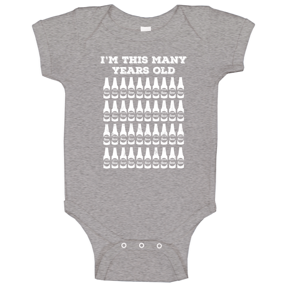 40 Beers Years onesie Baby One Piece