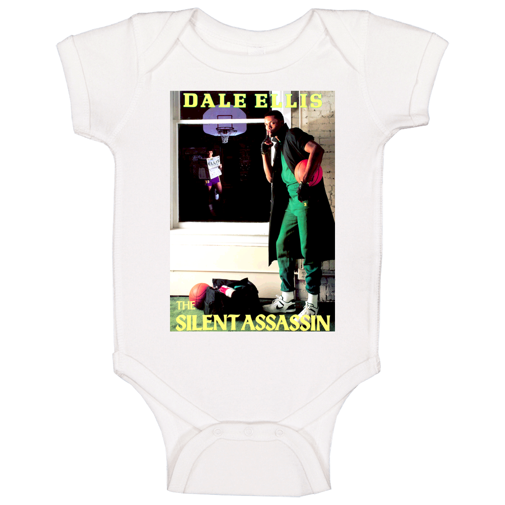 Retro 1980s Dale Ellis The Silent Assassin onesie Baby One Piece