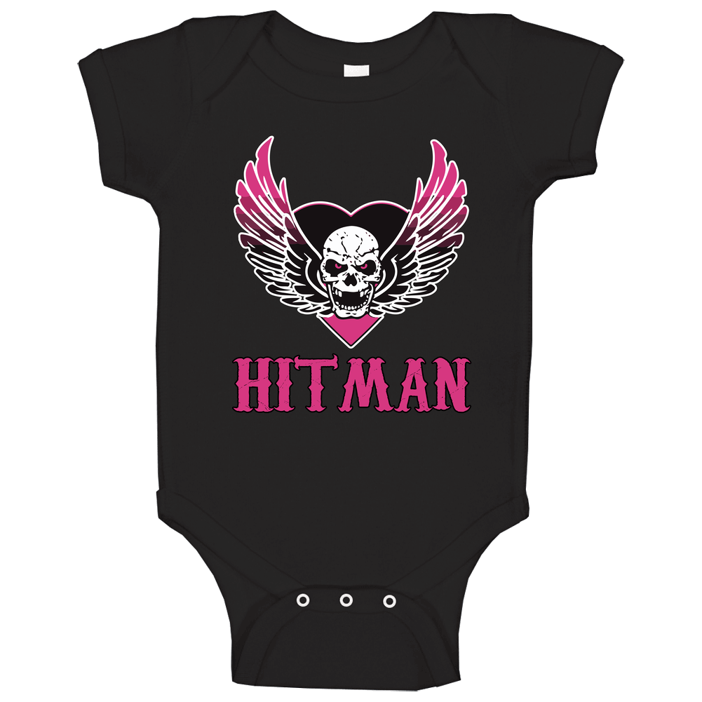 Bret Hart Survival of The Hitman T Shirt Wrestler WWF WWE WCW Top Tee onesie Baby One Piece Bret Hart Survival of The Hitman T Shirt Wrestler WWF WWE WCW Top Tee onesie Baby One Piece