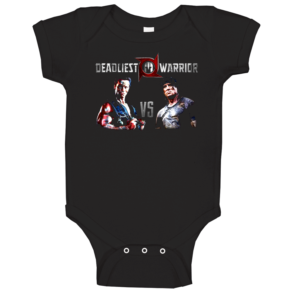 Rambo Vs Commando onesie Baby One Piece