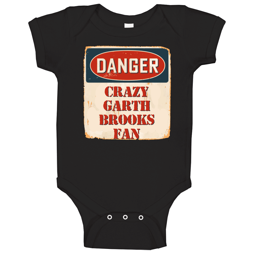 Crazy Garth Brooks Fan Music Artist Vintage Sign onesie Baby One Piece