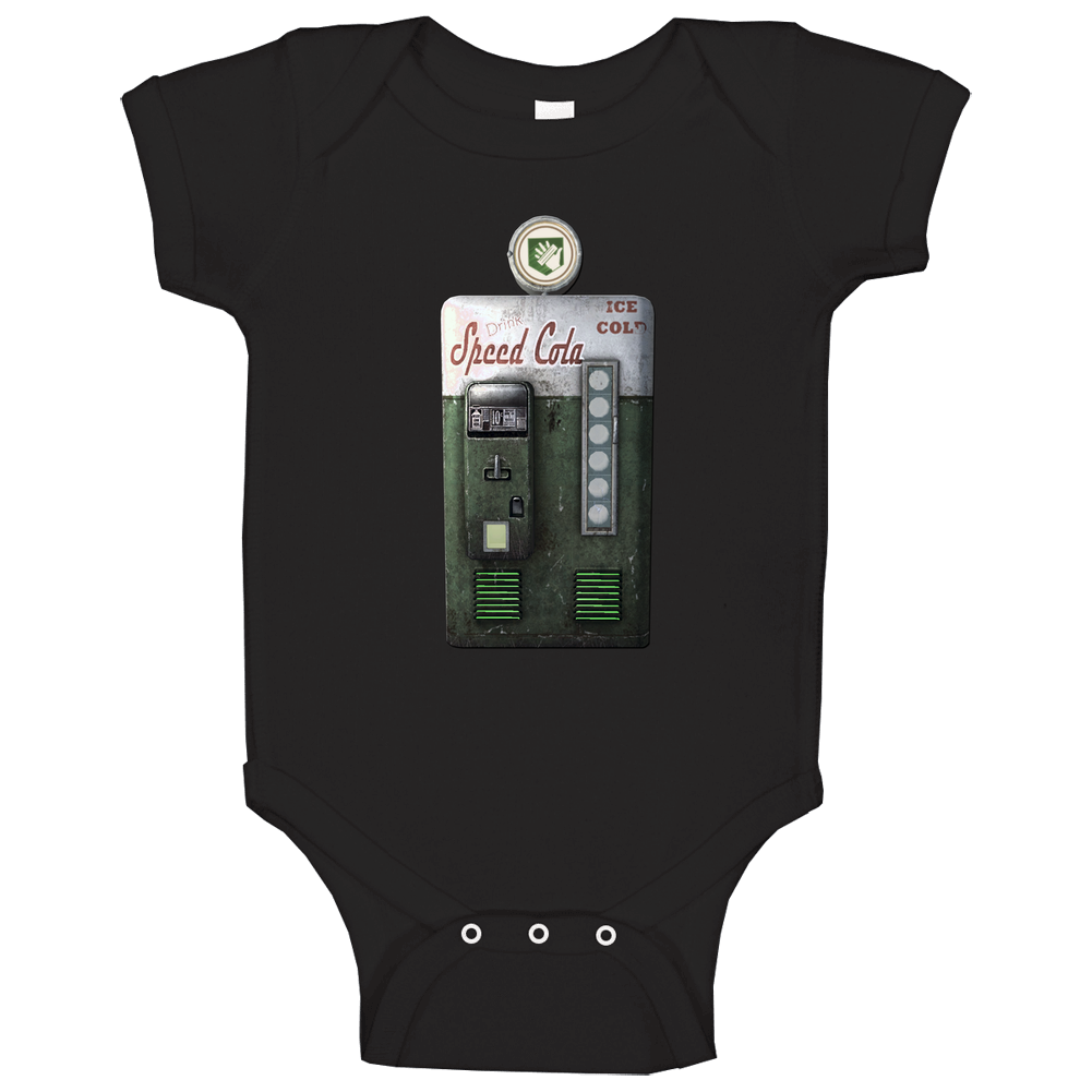 Speed Cola BLACK T-Shirt 100% Cotton COD Black Ops ZOMBIE PERK a COLA Baby One Piece