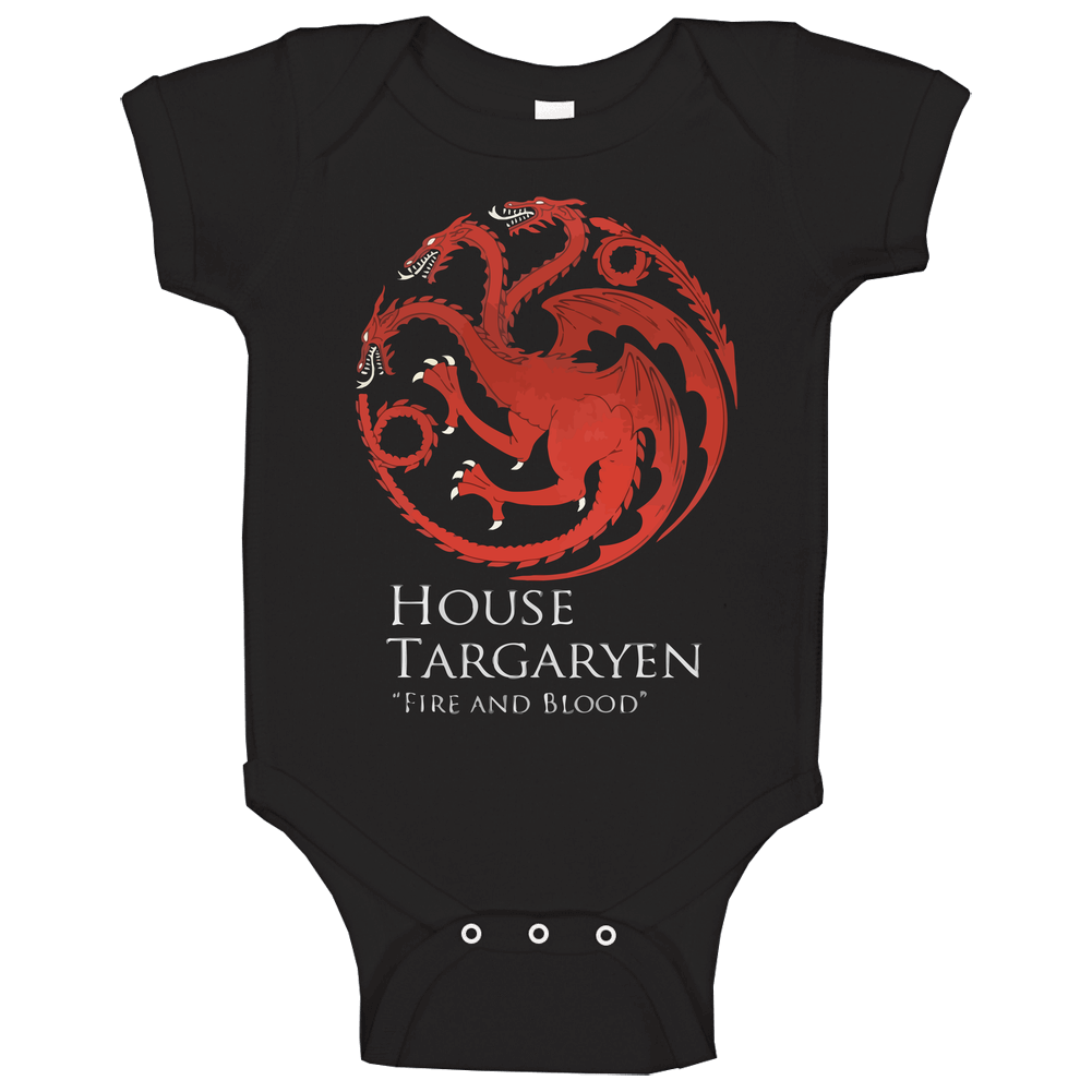 Targaryen Fire And Blood Game Of Thrones Standard Black T- S To 5xl Baby One Piece Targaryen Fire And Blood Game Of Thrones Standard Black T- S To 5xl Baby One Piece