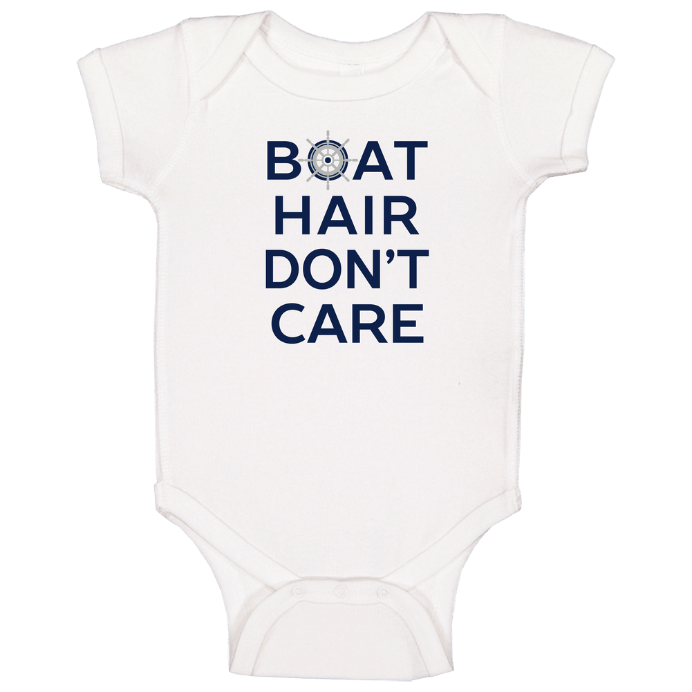 Boat Hair Don't Care Baby One Piece Boat Hair Don't Care Baby One Piece