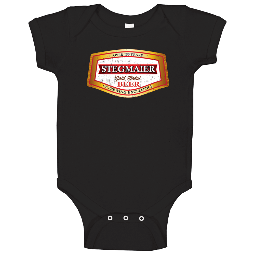 Stegmaier Gold Medal Beer Distressed Look Beer Lovers Baby One Piece