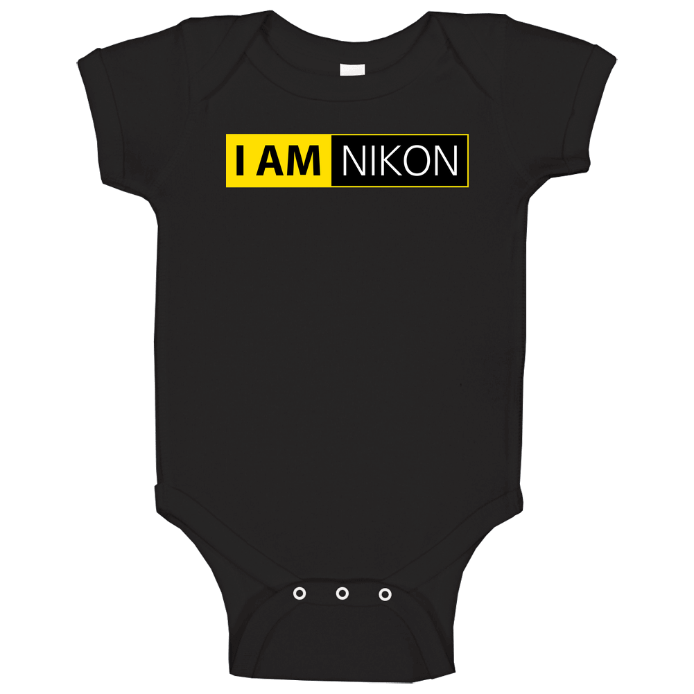 Im Nikon Black Baby One Piece