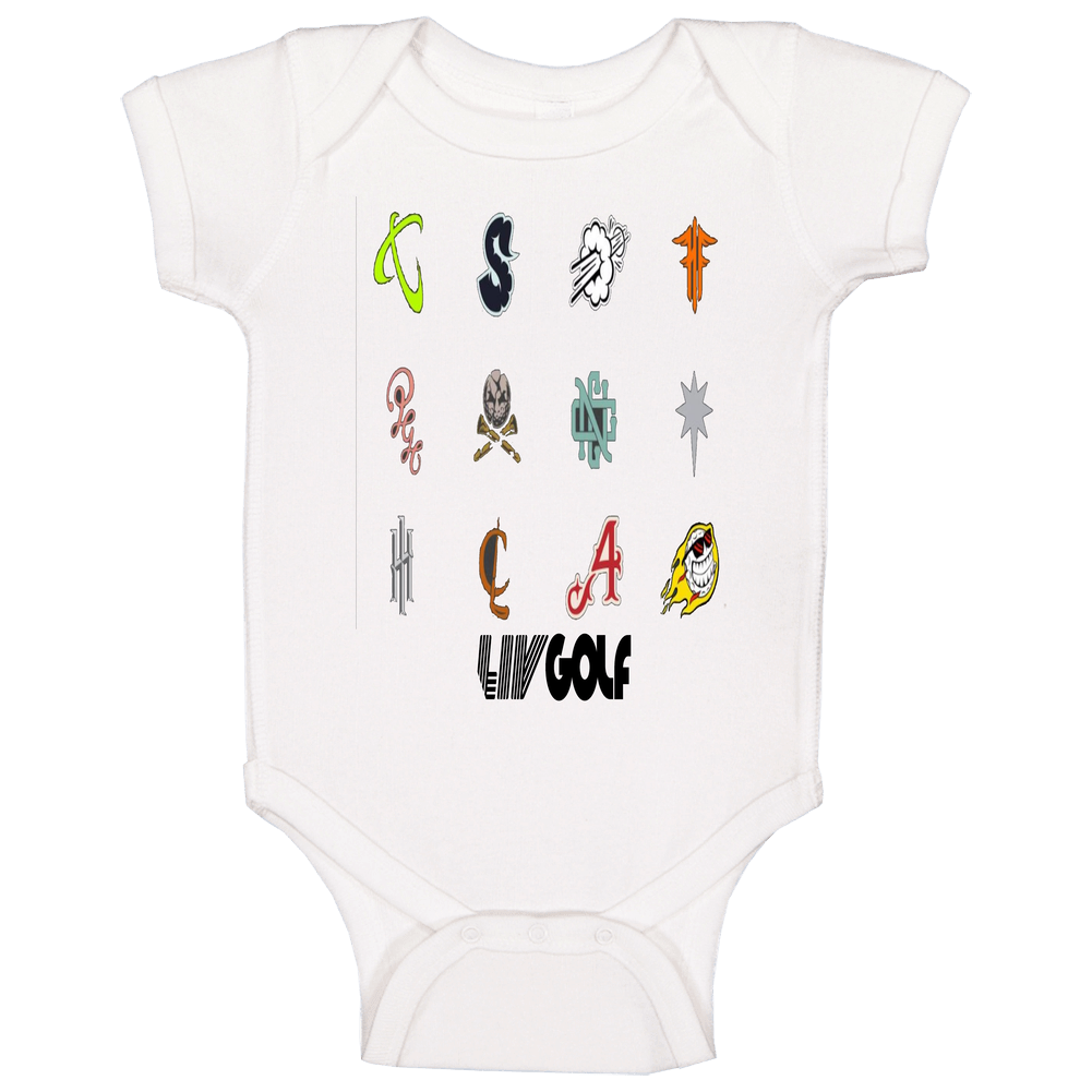 Liv Golf Fan Teams And Logos Unique Gift Baby One Piece