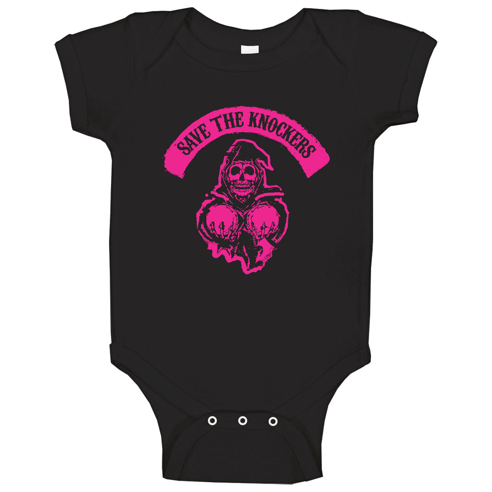Save The Knockers Baby One Piece Save The Knockers Baby One Piece