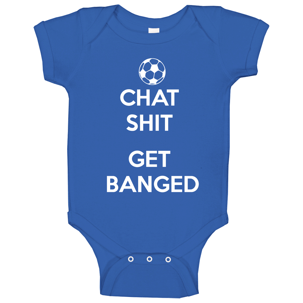 Jamie Vardy Chat Shit Get Banged Soccer Futball Football Baby One Piece