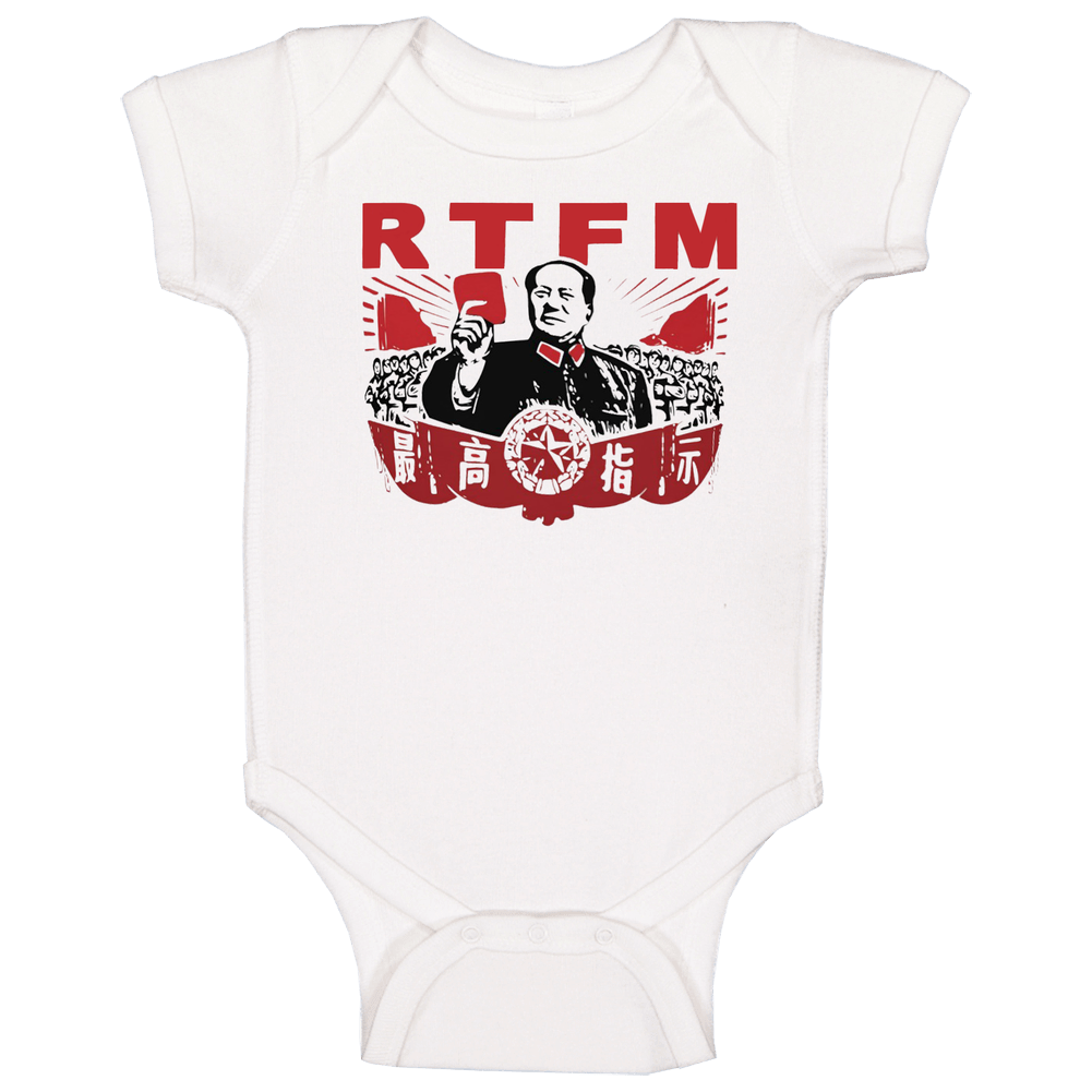 Chairman Mao Rtfm The It Crowd Popular Tv Show Baby One Piece Chairman Mao Rtfm The It Crowd Popular Tv Show Baby One Piece