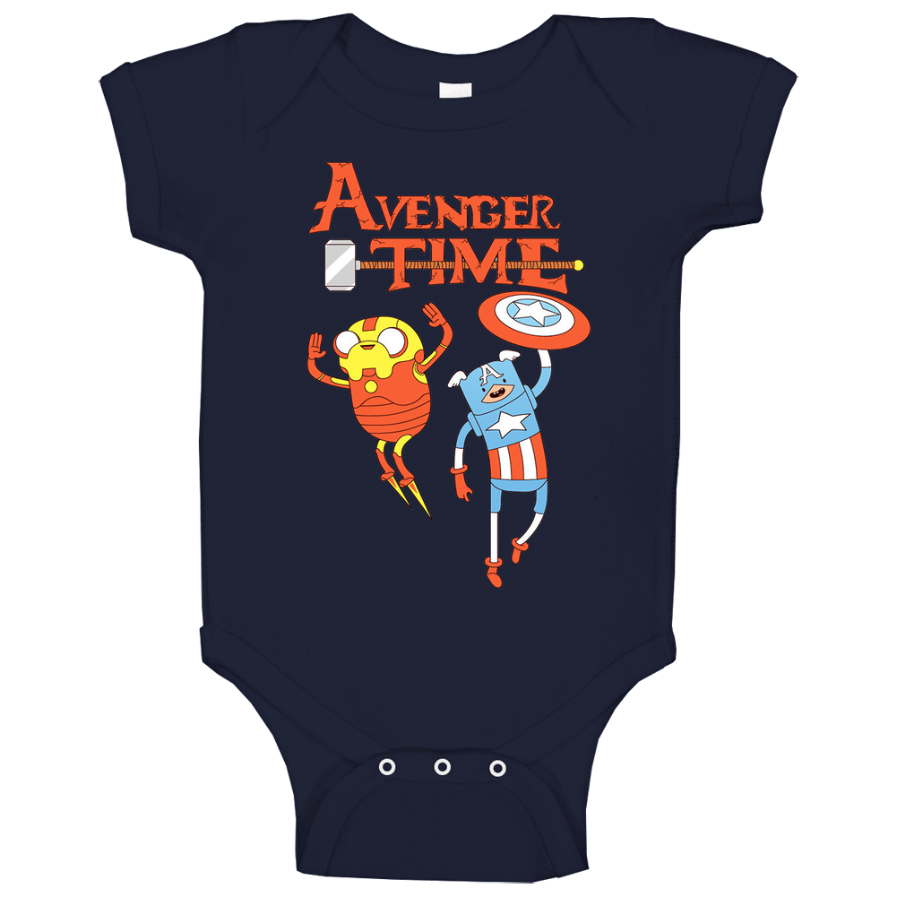 Adventure Time Avengers Cartoon B Baby One Piece