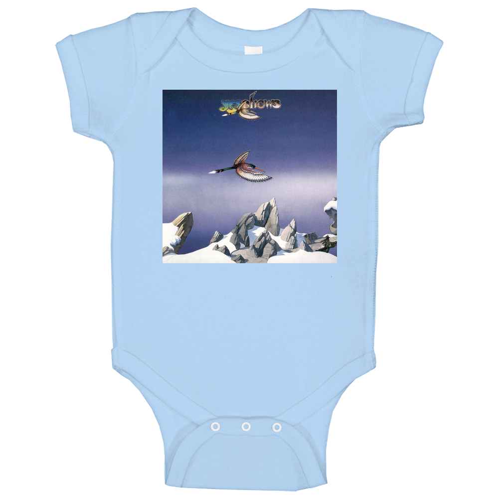 Classic Rock Yes Shows Album Cover Baby One Piece Classic Rock Yes Shows Album Cover Baby One Piece