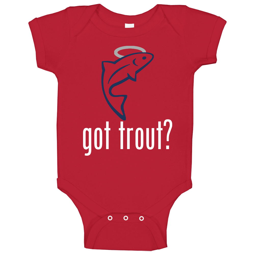 Mike Trout La Los Angelos Baseball Player Angels Baby One Piece Mike Trout La Los Angelos Baseball Player Angels Baby One Piece