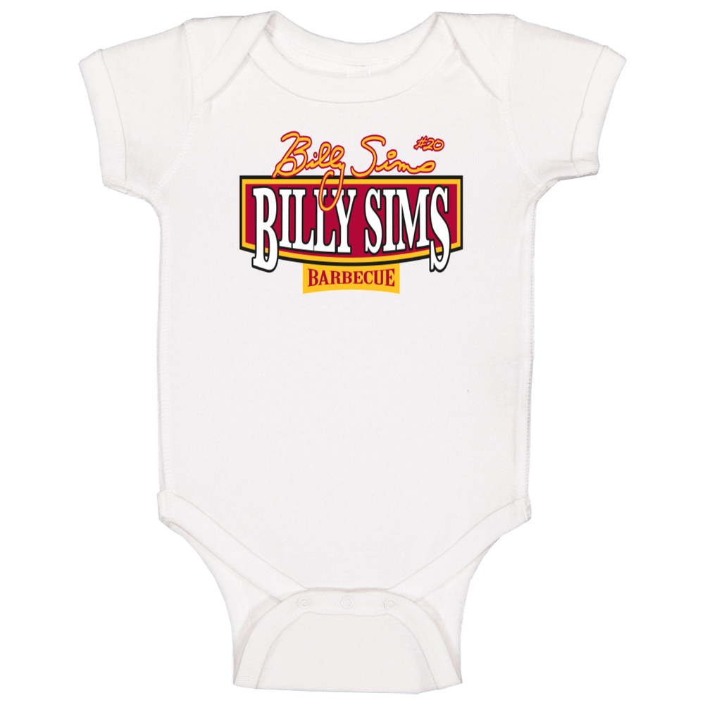 Billy Sim's Bbq Barbecue Ribs Restaurant Fan Logo Gift Baby One Piece Billy Sim's Bbq Barbecue Ribs Restaurant Fan Logo Gift Baby One Piece
