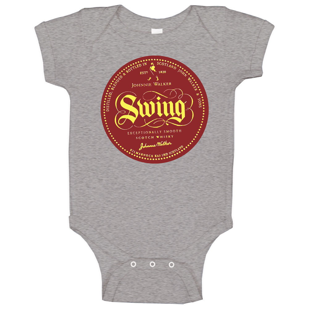 Johnnie Walker Swing Scotch Whiskey Alcohol romper jumpsuit Baby One Piece