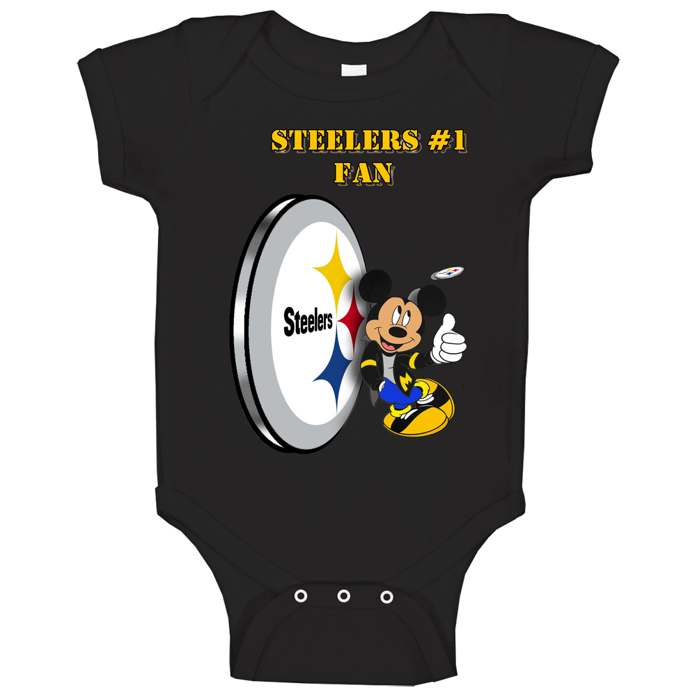 Pittsburgh #1 Fan Mickey Football romper jumpsuit Baby One Piece Pittsburgh #1 Fan Mickey Football romper jumpsuit Baby One Piece