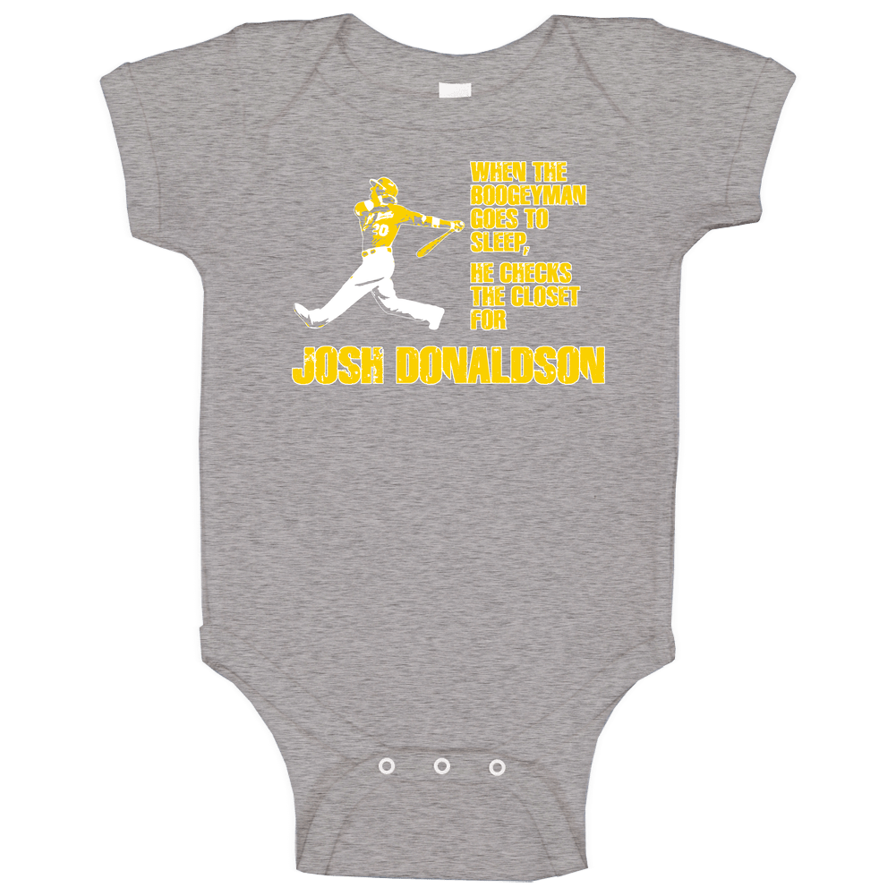 Josh Donaldson Oakland Baseball Boogeyman romper jumpsuit Baby One Piece