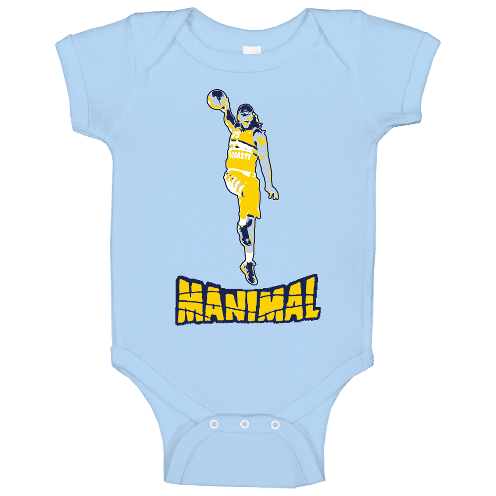 Manimal Kenneth Faried Basketball Bball Denver Mvp romper jumpsuit Baby One Piece