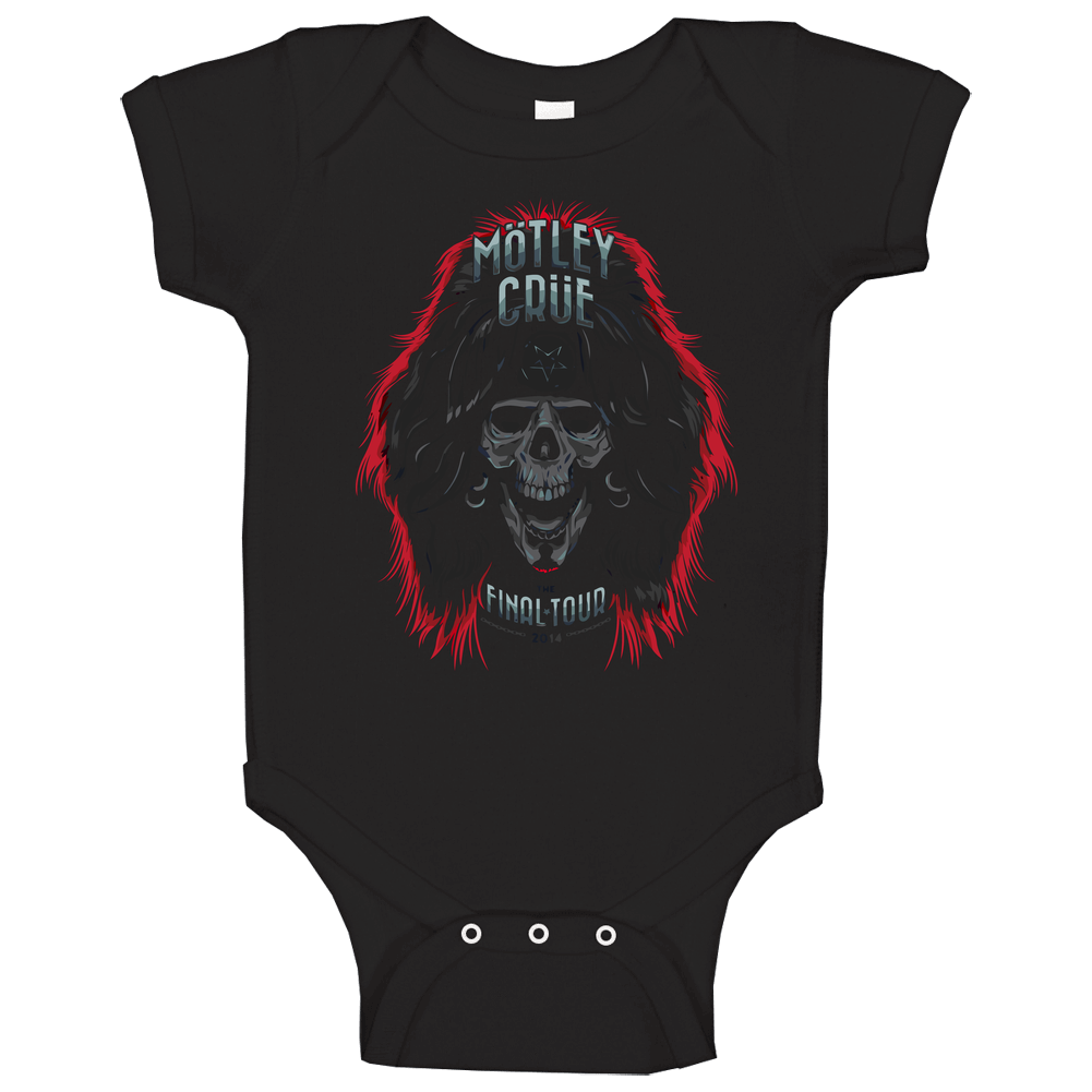 Motley crue t-shirt final tour 2014 tee romper jumpsuit Baby One Piece