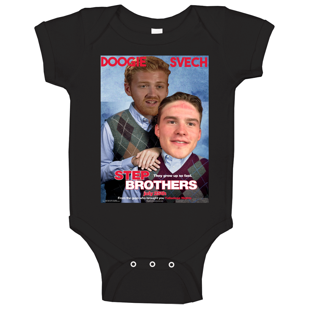 Andrei Svechnikov Dougie Hamilton Step Brothers Carolina Hurricanes Funny Hockey romper jumpsuit Baby One Piece