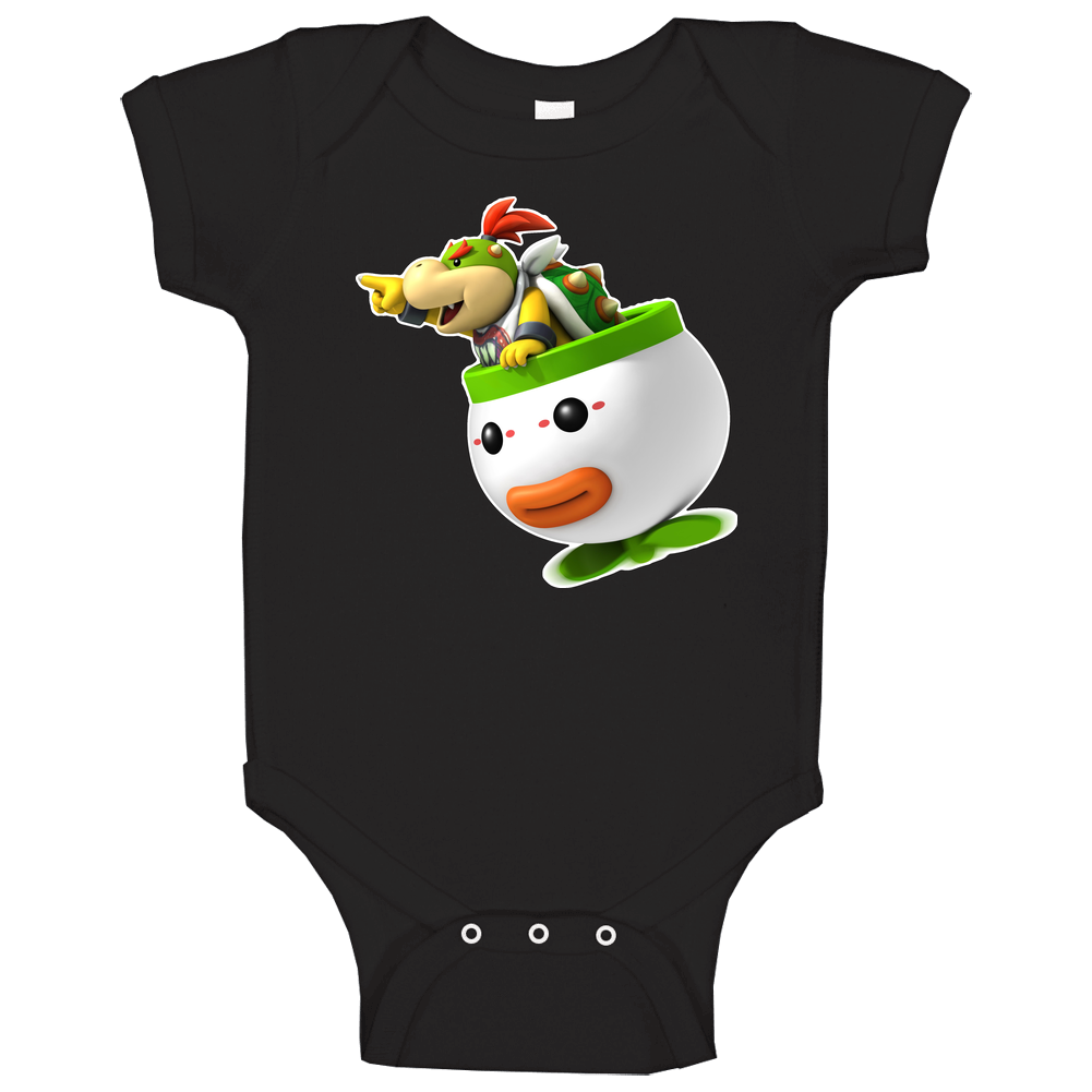 New Super Mario Bowser Jr Video Game romper jumpsuit Baby One Piece