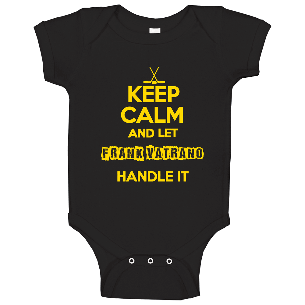 Keep Calm And Let Frank Vatrano Handle It Boston Hockey romper jumpsuit Baby One Piece