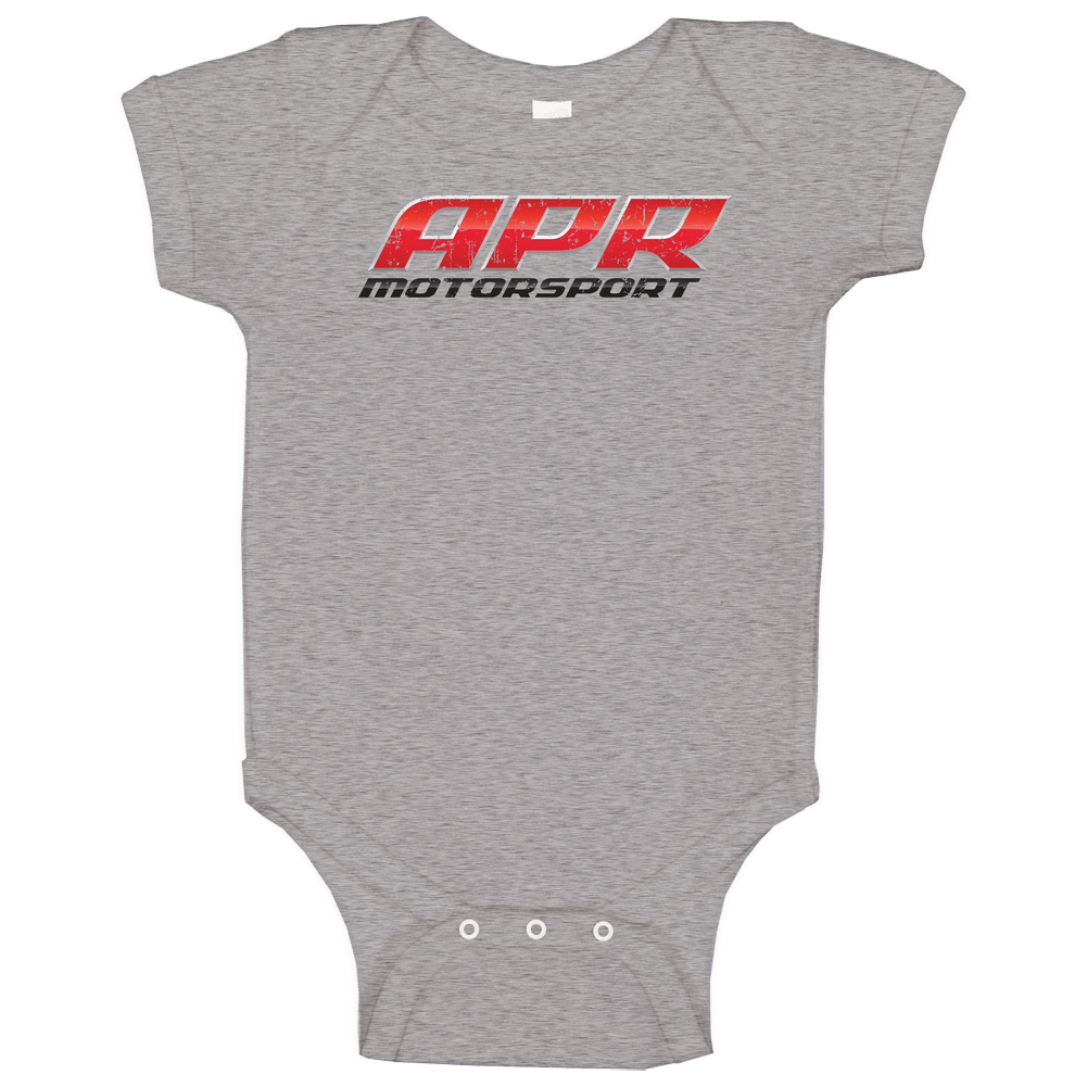 Apr Motorsport Automobile Car Parts Cool Distressed Style Brand Logo Emblem romper jumpsuit Baby One Piece