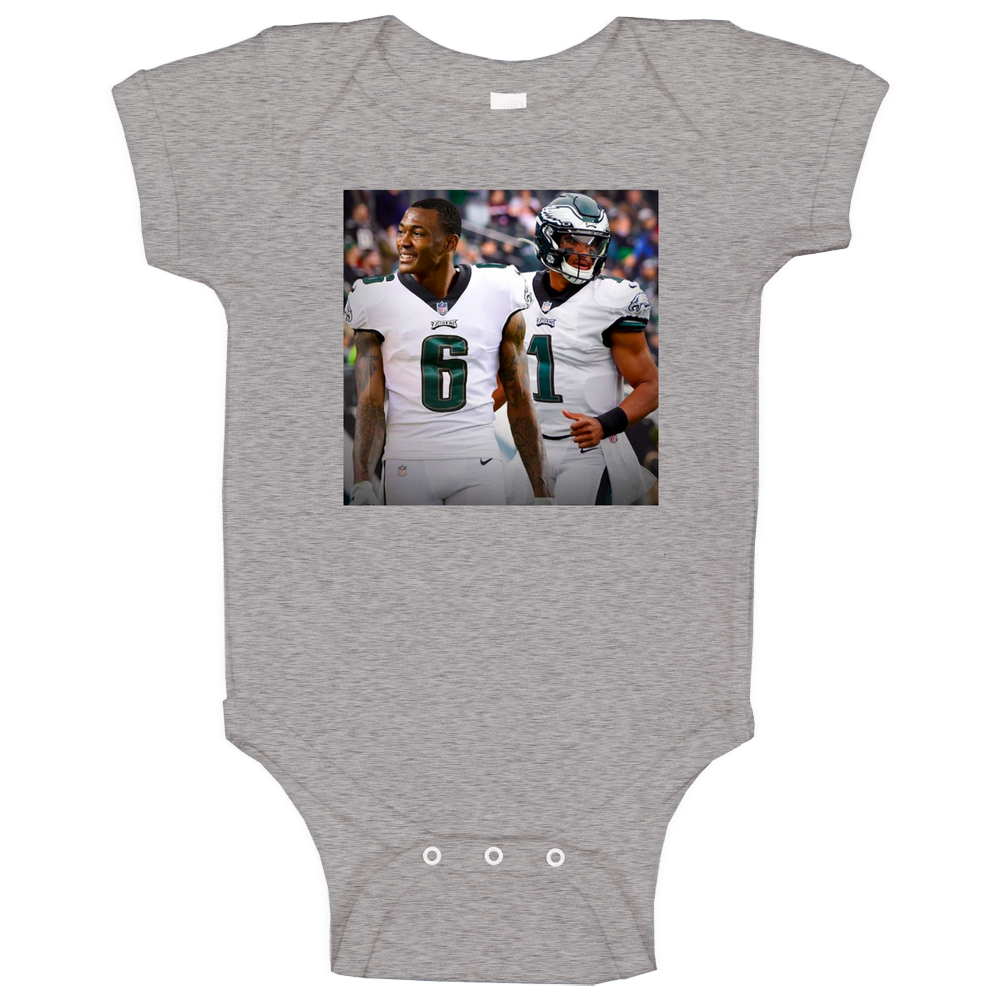 Devonta Smith Jalen Hurts Philadelphia Football Stars romper jumpsuit Baby One Piece